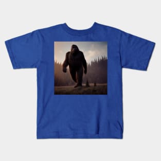 Sasquatch in Nature Kids T-Shirt